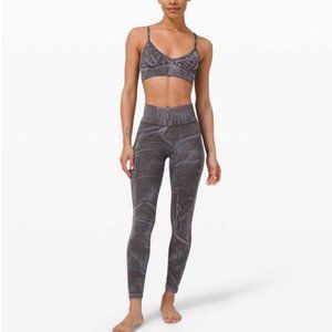 Lululemon Ebb to Street Tight Stone Wash Graphite Grey, size 4